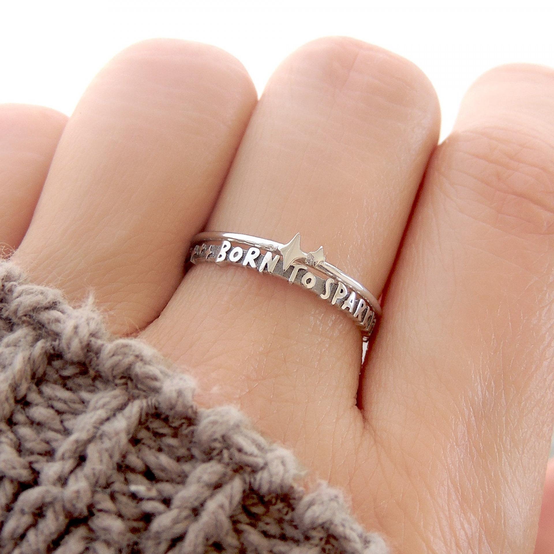 Tiny Twin Sparkle Ring
